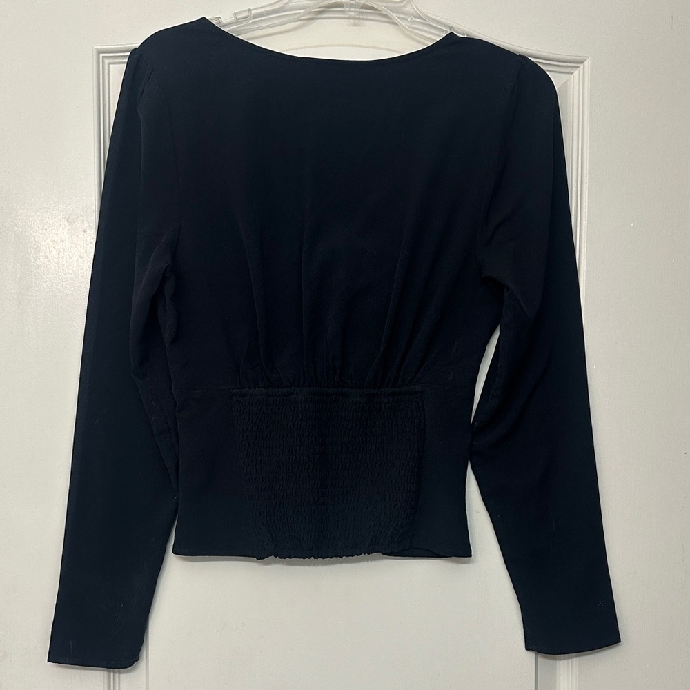 Abercrombie & Fitch Black Twist Front Blouse - Picture 4 of 4